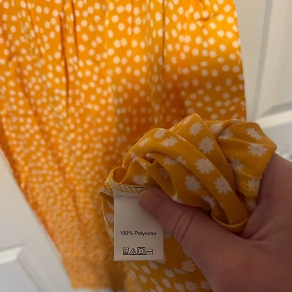 NWOT Yellow Floral Dress Size XL - Picture 5 of 9